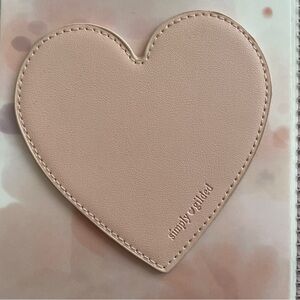 Simply Gilded Vegan Leather Heart Coaster